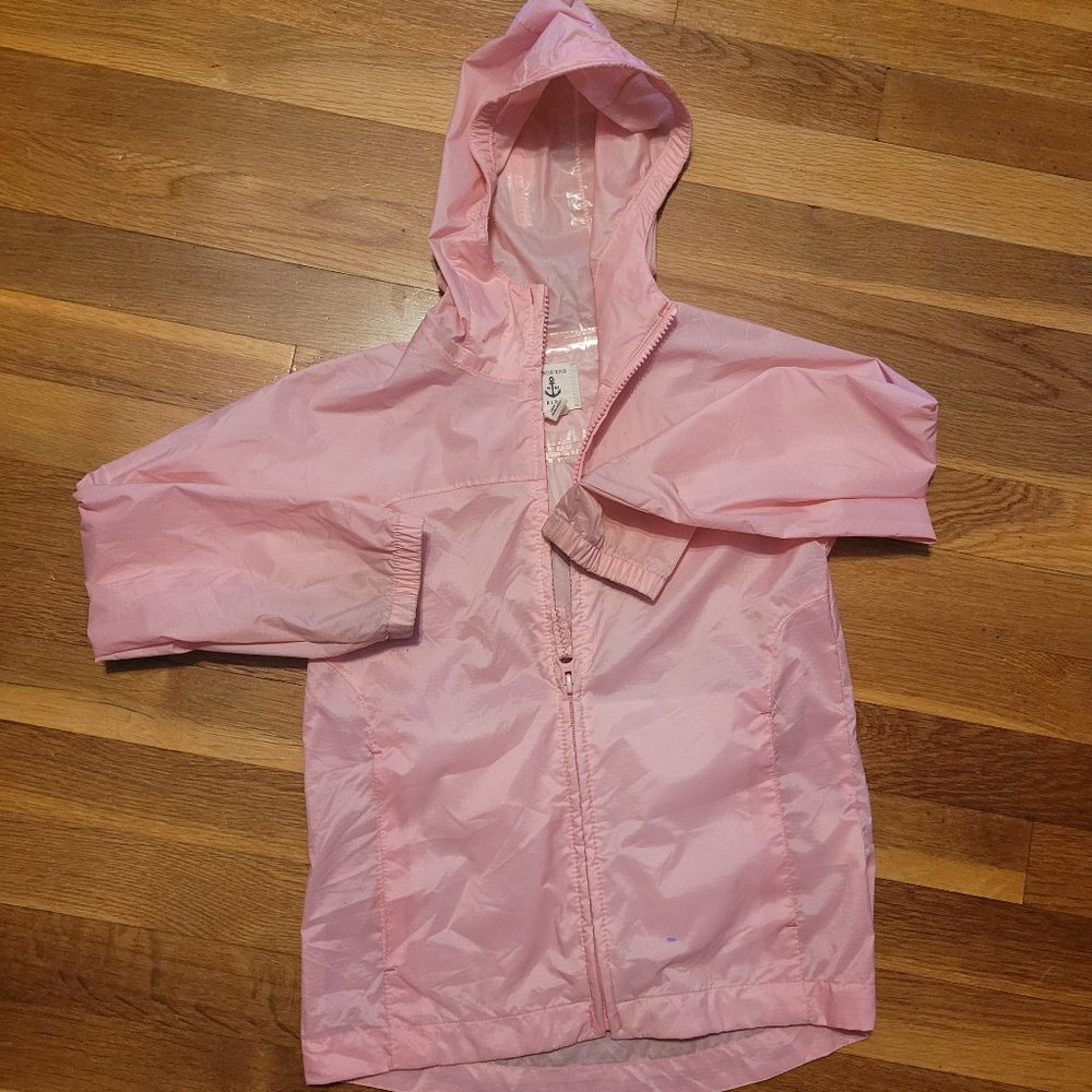 Land's End -pink rain jacket- Girls- Size 5/6